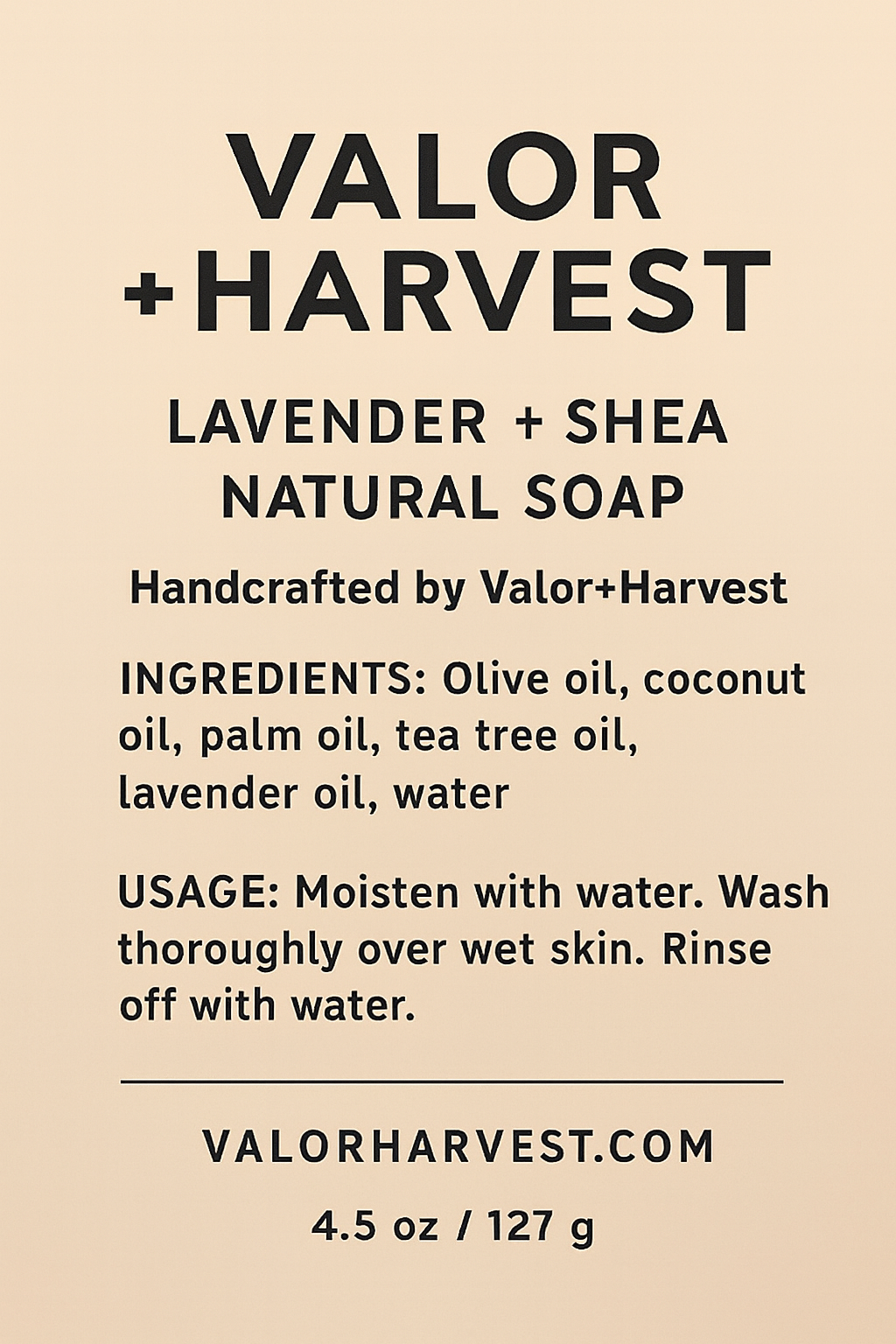 Lavender & Shea Soap Bar – Handcrafted Natural Cleanser for Face & Body | Valor+Harvest