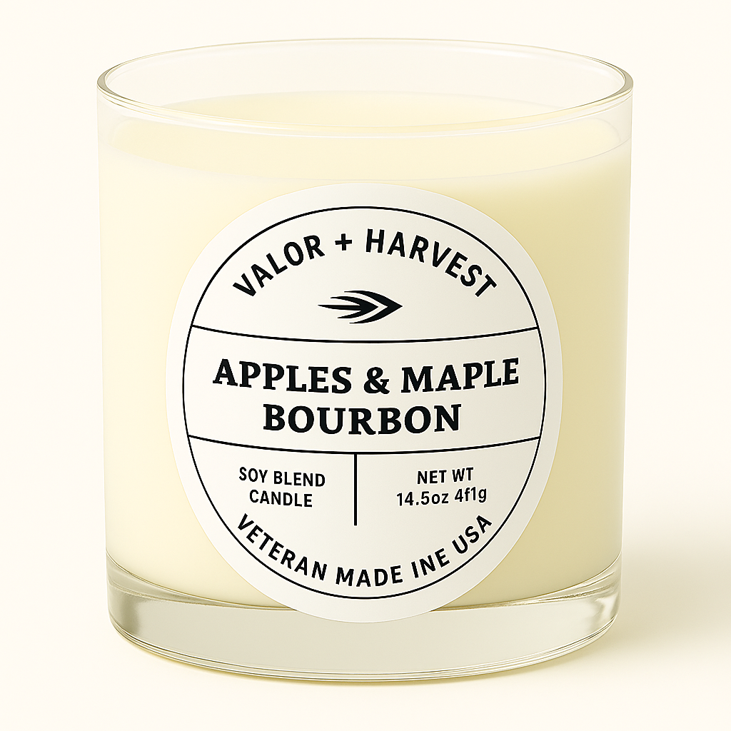 Apples and Maple Bourbon soy candle