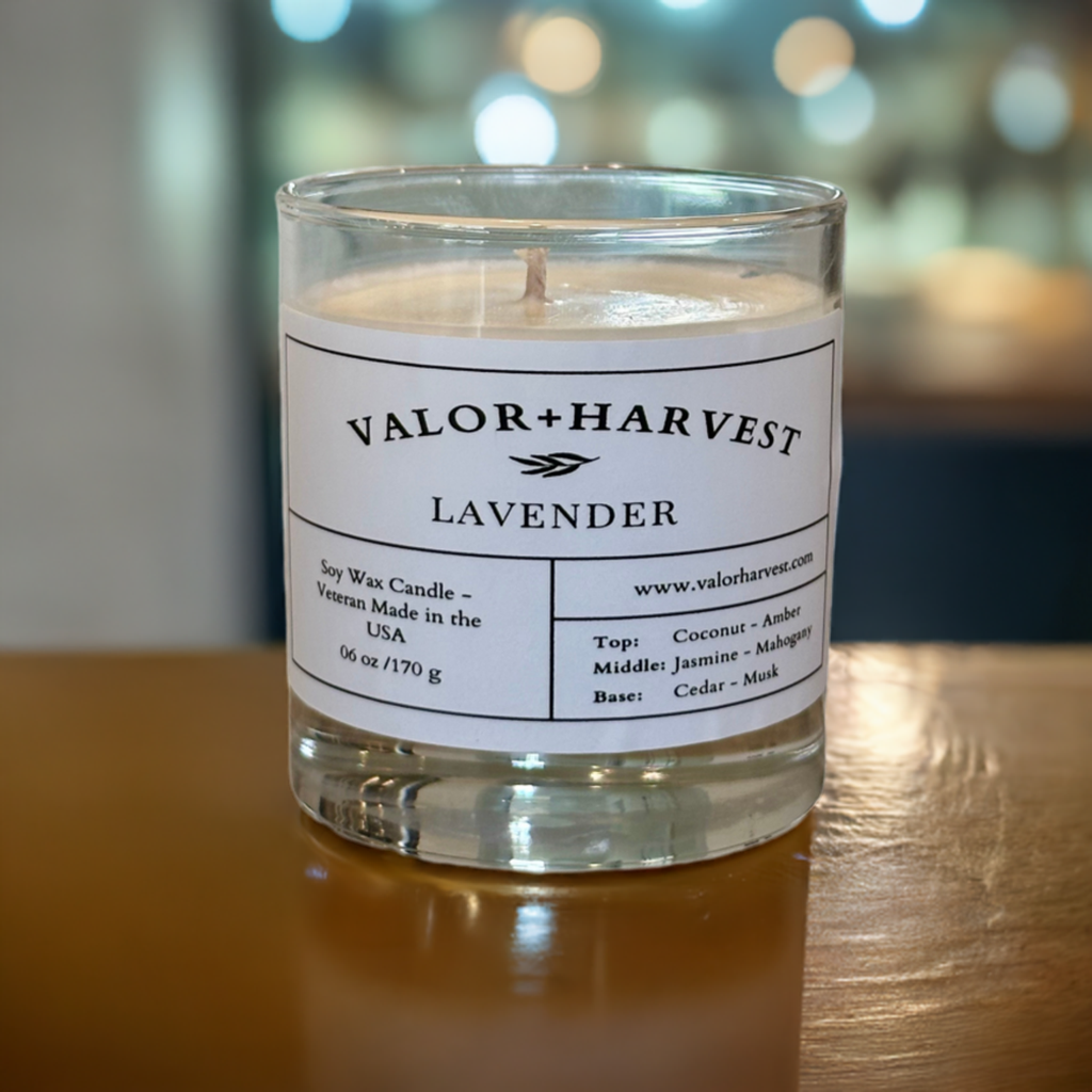 Lavender Scented Candle - Front