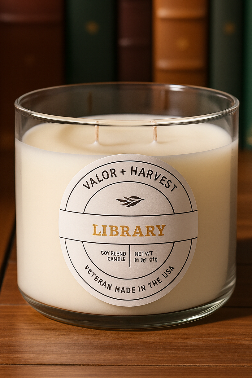 3 wick cedar musk scented candle. 