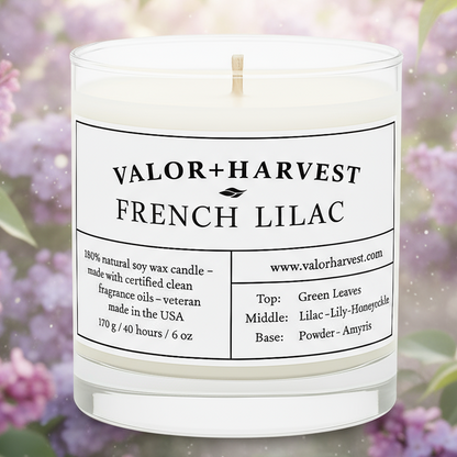 French Lilac candle. 
