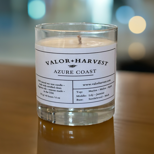 Azure Coast Scented Candle - Front 