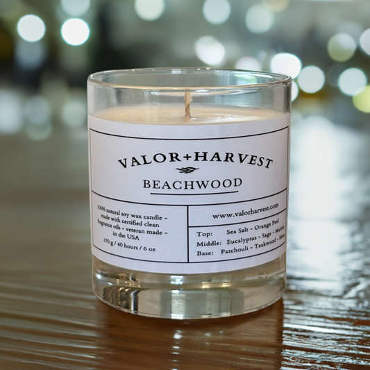 Beachwood Scented Candle - Front 