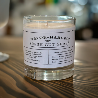 Fresh Cut Grass Candle - Front 